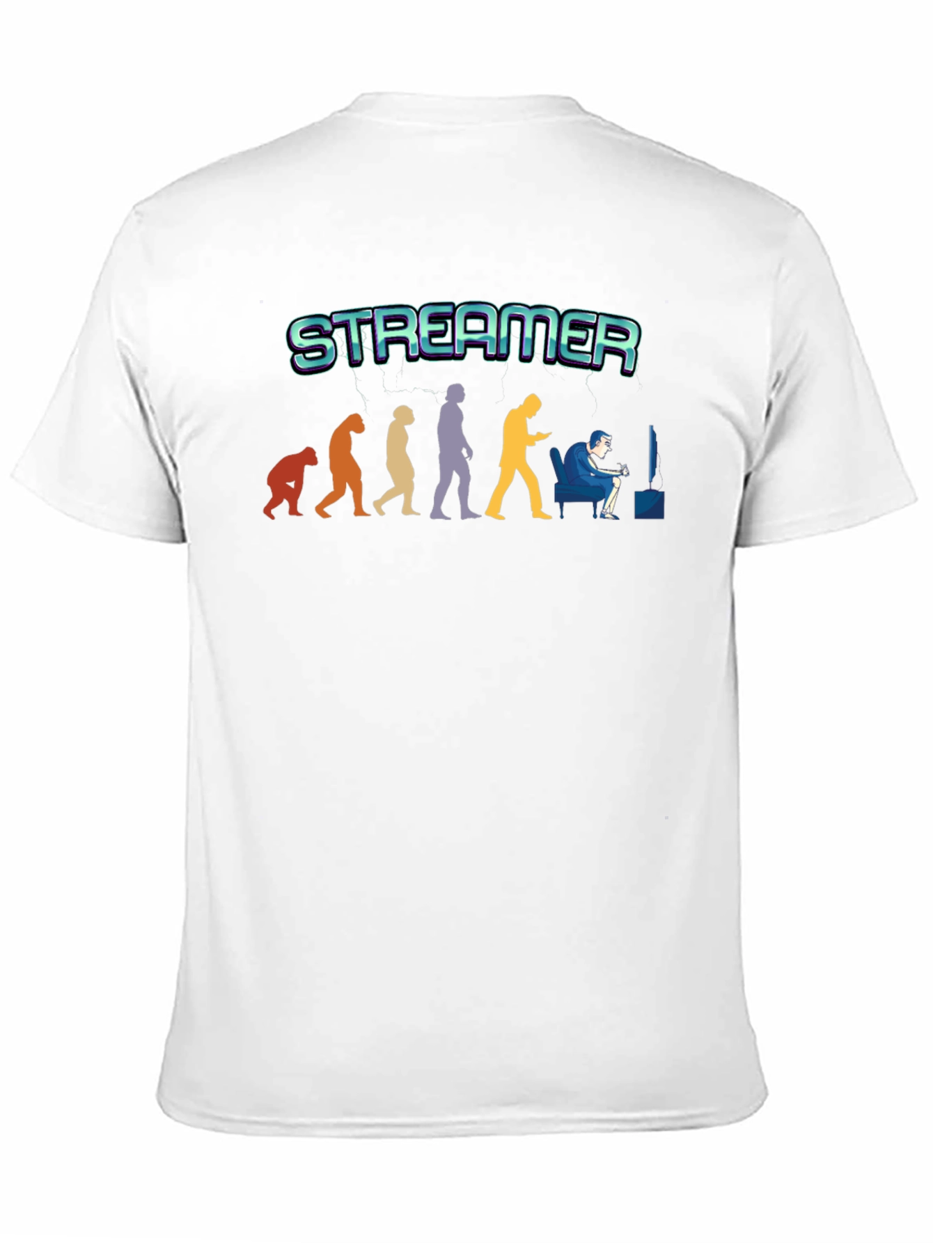 Streamer Evolution T-Shirt - Gamer Gift