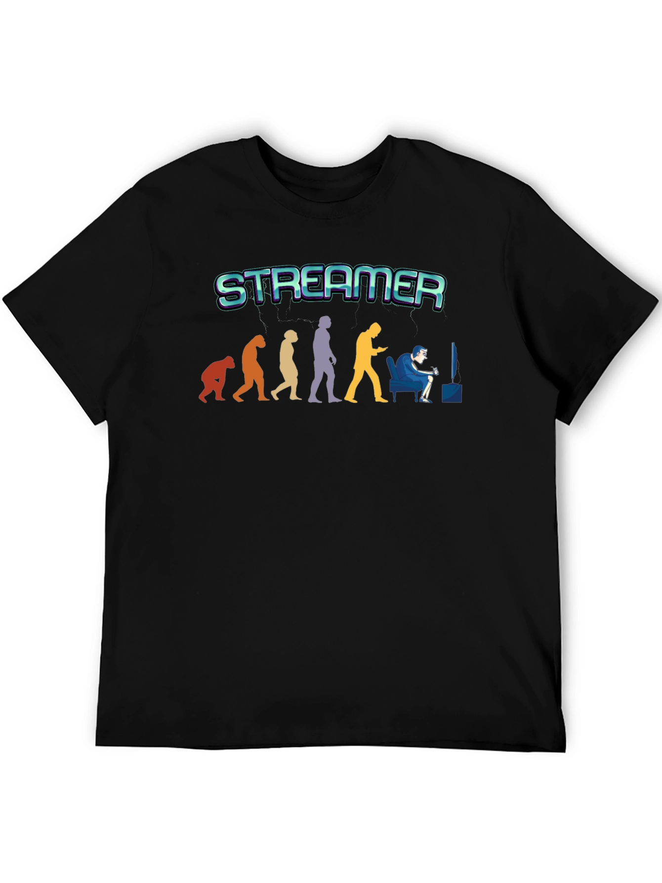 Streamer Evolution T-Shirt - Gamer Gift