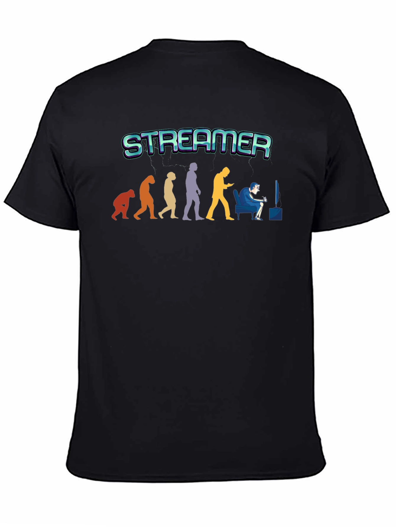 Streamer Evolution T-Shirt - Gamer Gift