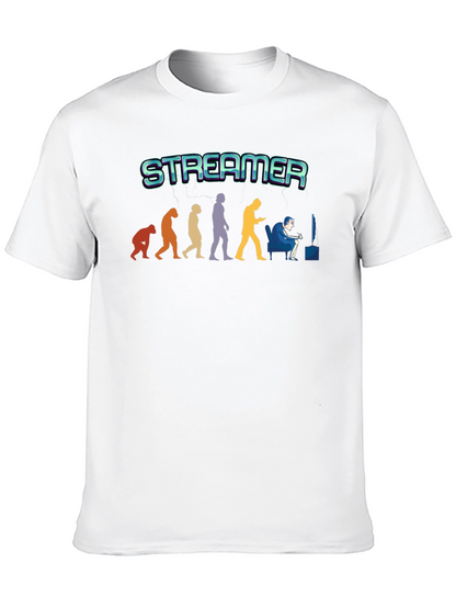 Streamer Evolution T-Shirt - Gamer Gift