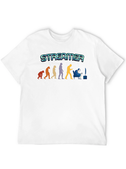 Streamer Evolution T-Shirt - Gamer Gift