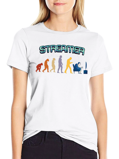 Streamer Evolution T-Shirt - Gamer Gift