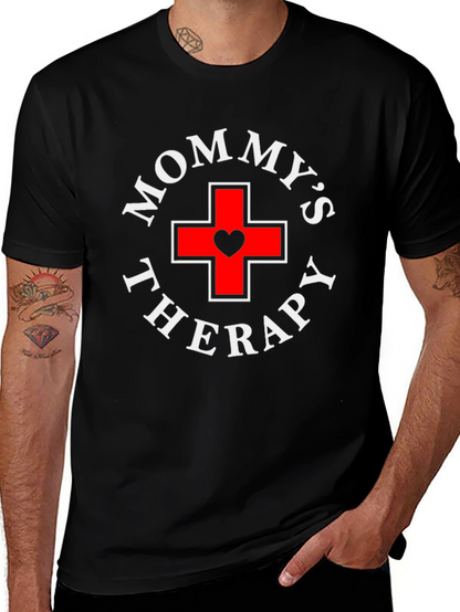 Mommys Therapy Black T-Shirt