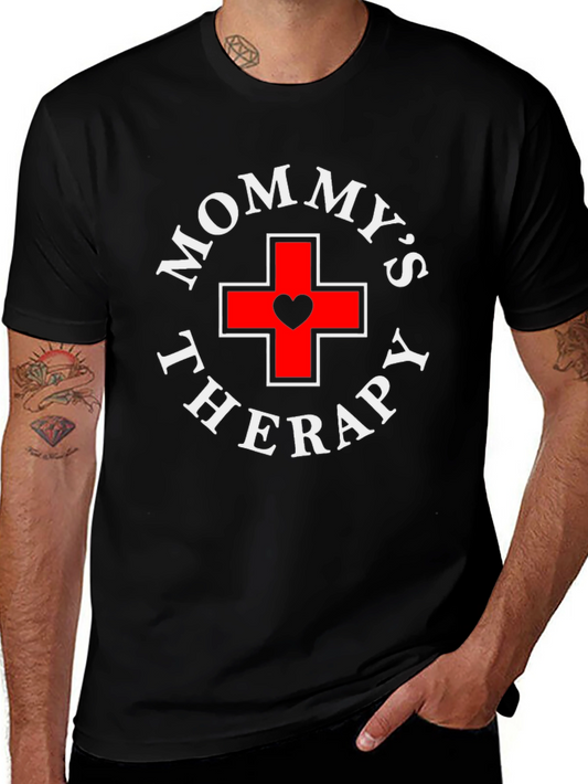 Mommys Therapy Black T-Shirt