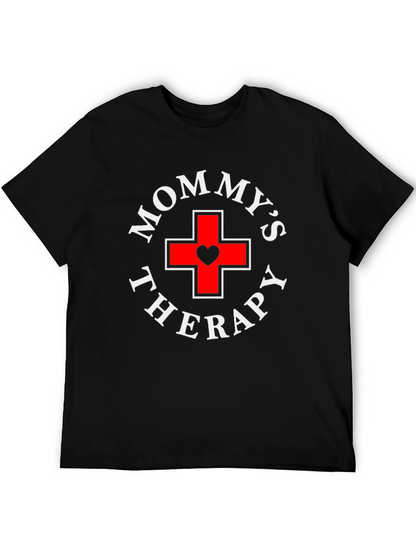 Mommys Therapy Black T-Shirt