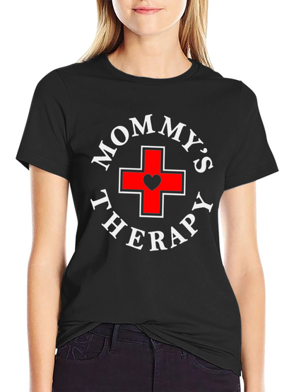 Mommys Therapy Black T-Shirt