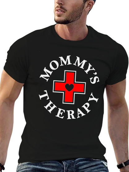 Mommys Therapy Black T-Shirt