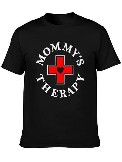 Mommys Therapy Black T-Shirt