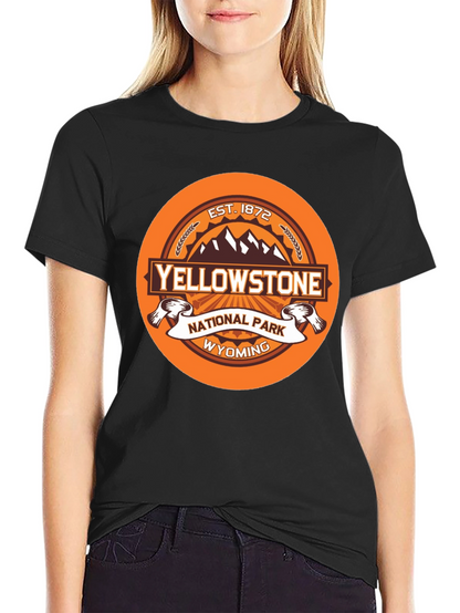 Yellowstone National Park Graphic Tee - Black