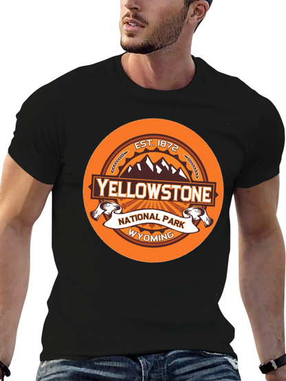 Yellowstone National Park Graphic Tee - Black
