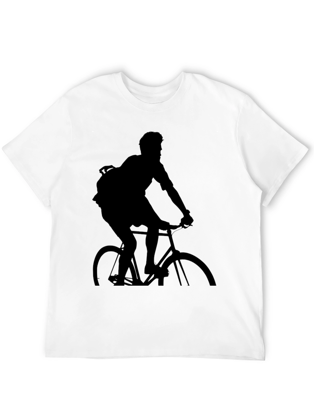 Black Biker Silhouette T-Shirt