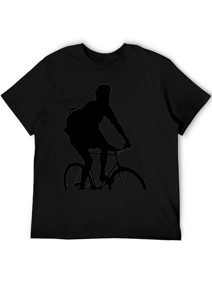 Black Biker Silhouette T-Shirt