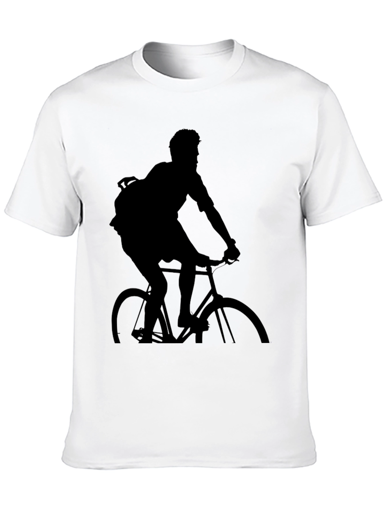 Black Biker Silhouette T-Shirt