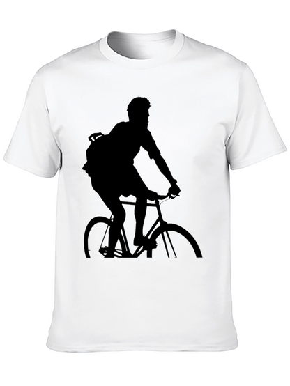 Black Biker Silhouette T-Shirt