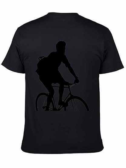 Black Biker Silhouette T-Shirt