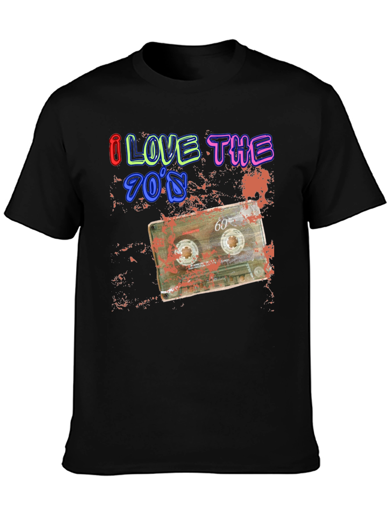 I Love the 70s Retro Cassette Graphic Tee