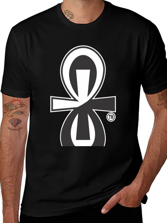 Black T-Shirt with Unique Graphic Print