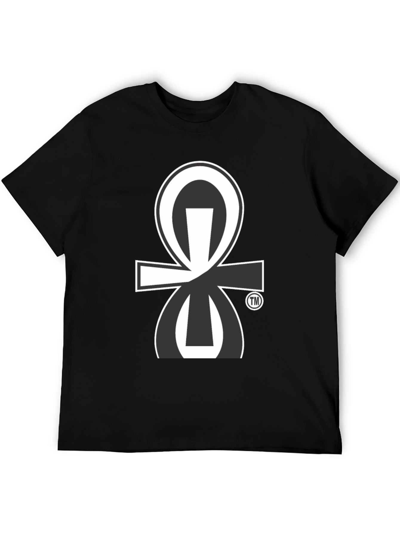 Black T-Shirt with Unique Graphic Print