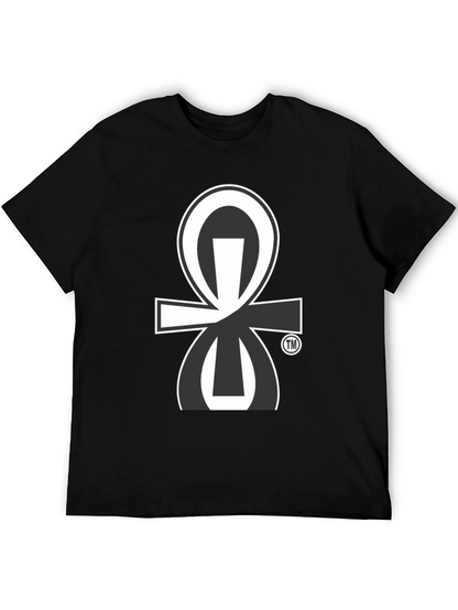Black T-Shirt with Unique Graphic Print