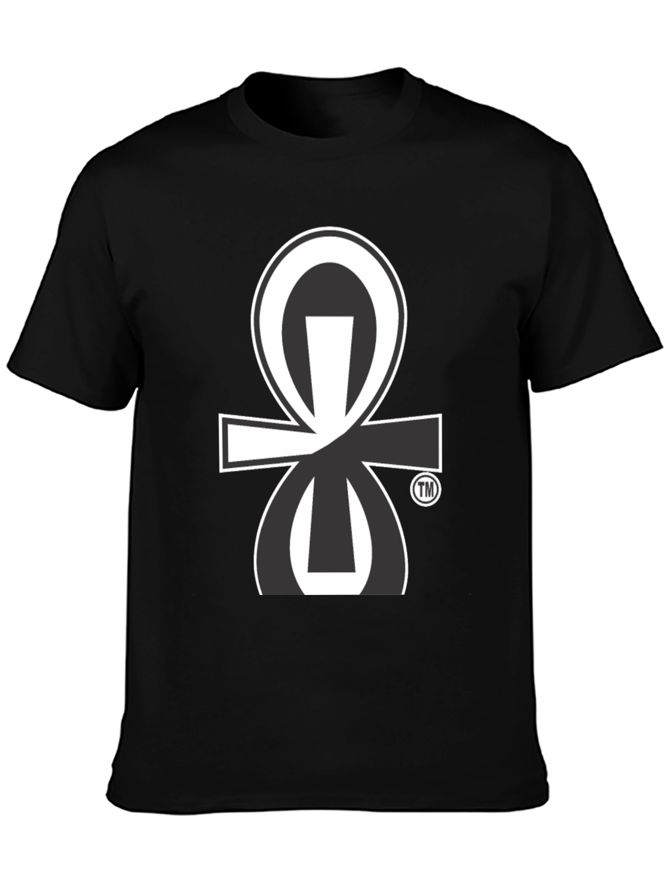 Black T-Shirt with Unique Graphic Print