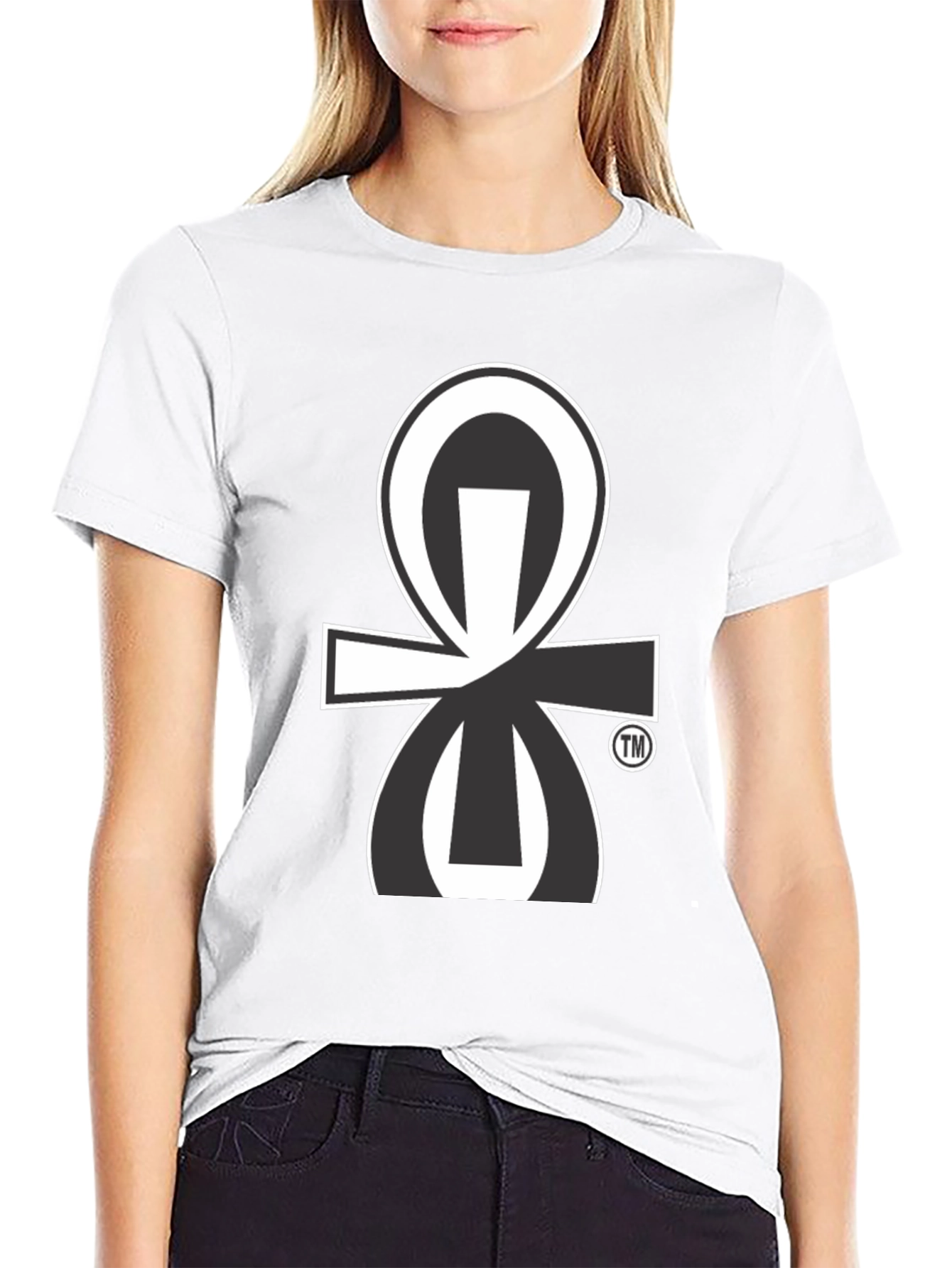 Black T-Shirt with Unique Graphic Print