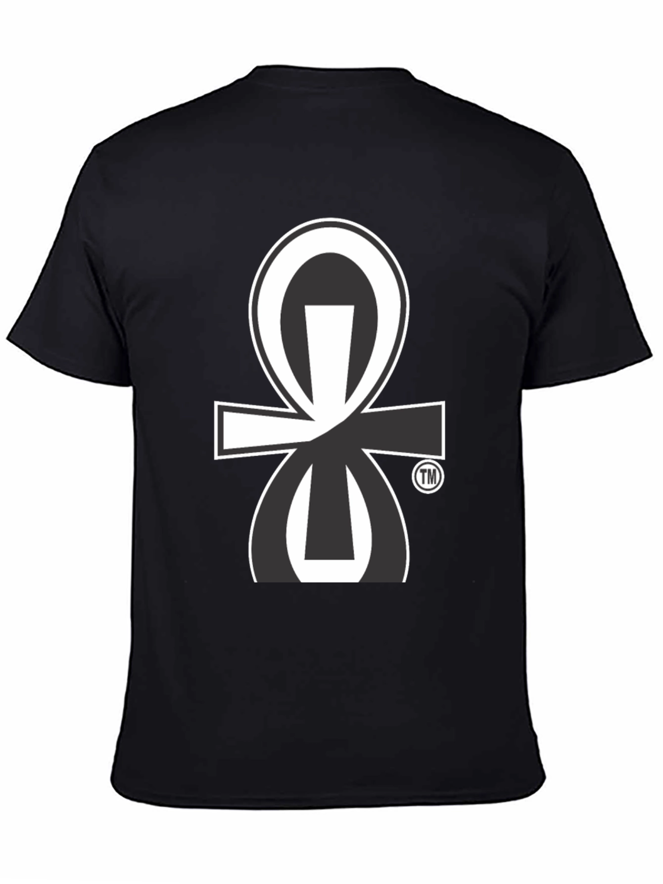 Black T-Shirt with Unique Graphic Print