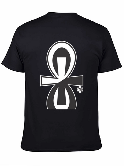 Black T-Shirt with Unique Graphic Print