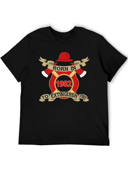 Born in 1982 Firefighter T-Shirt