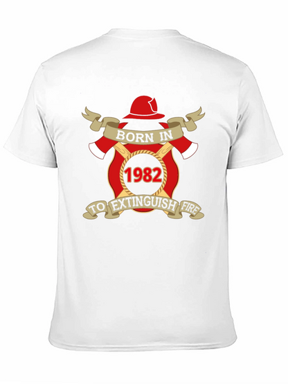 Born in 1982 Firefighter T-Shirt