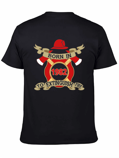 Born in 1982 Firefighter T-Shirt