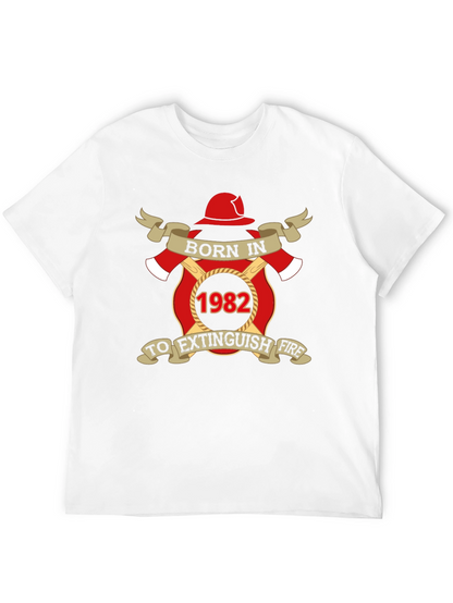 Born in 1982 Firefighter T-Shirt