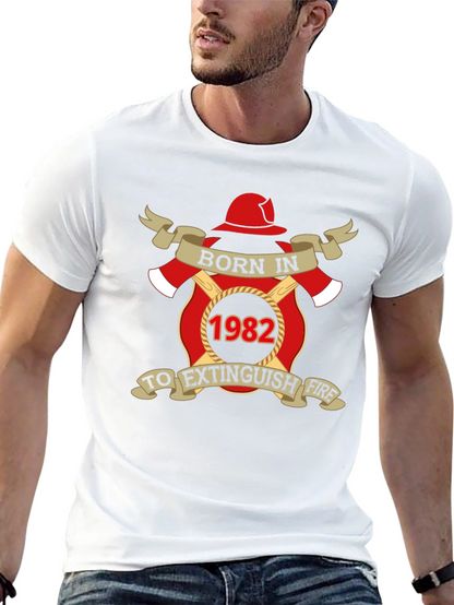Born in 1982 Firefighter T-Shirt