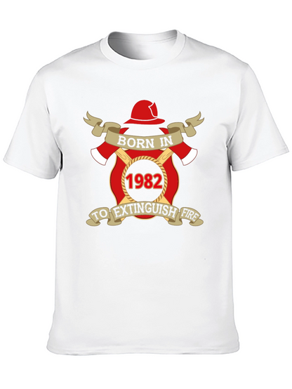 Born in 1982 Firefighter T-Shirt
