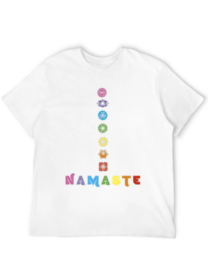 Chakra Namaste Graphic Tee - Yoga Inspired Shirt