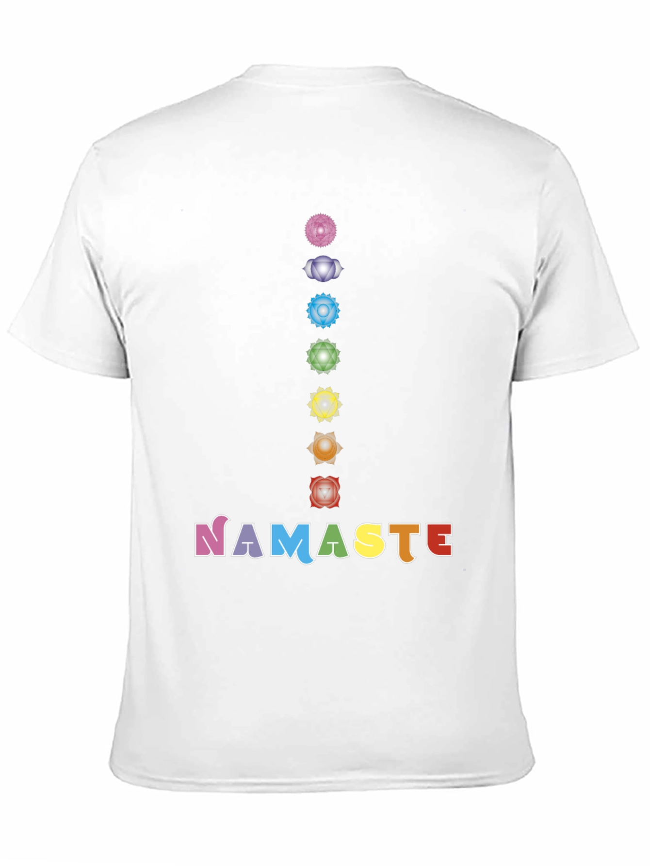 Chakra Namaste Graphic Tee - Yoga Inspired Shirt