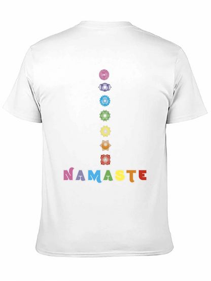 Chakra Namaste Graphic Tee - Yoga Inspired Shirt