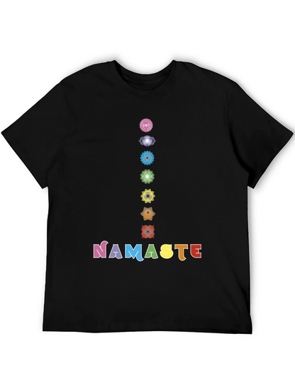 Chakra Namaste Graphic Tee - Yoga Inspired Shirt