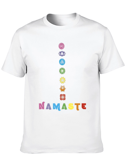 Chakra Namaste Graphic Tee - Yoga Inspired Shirt