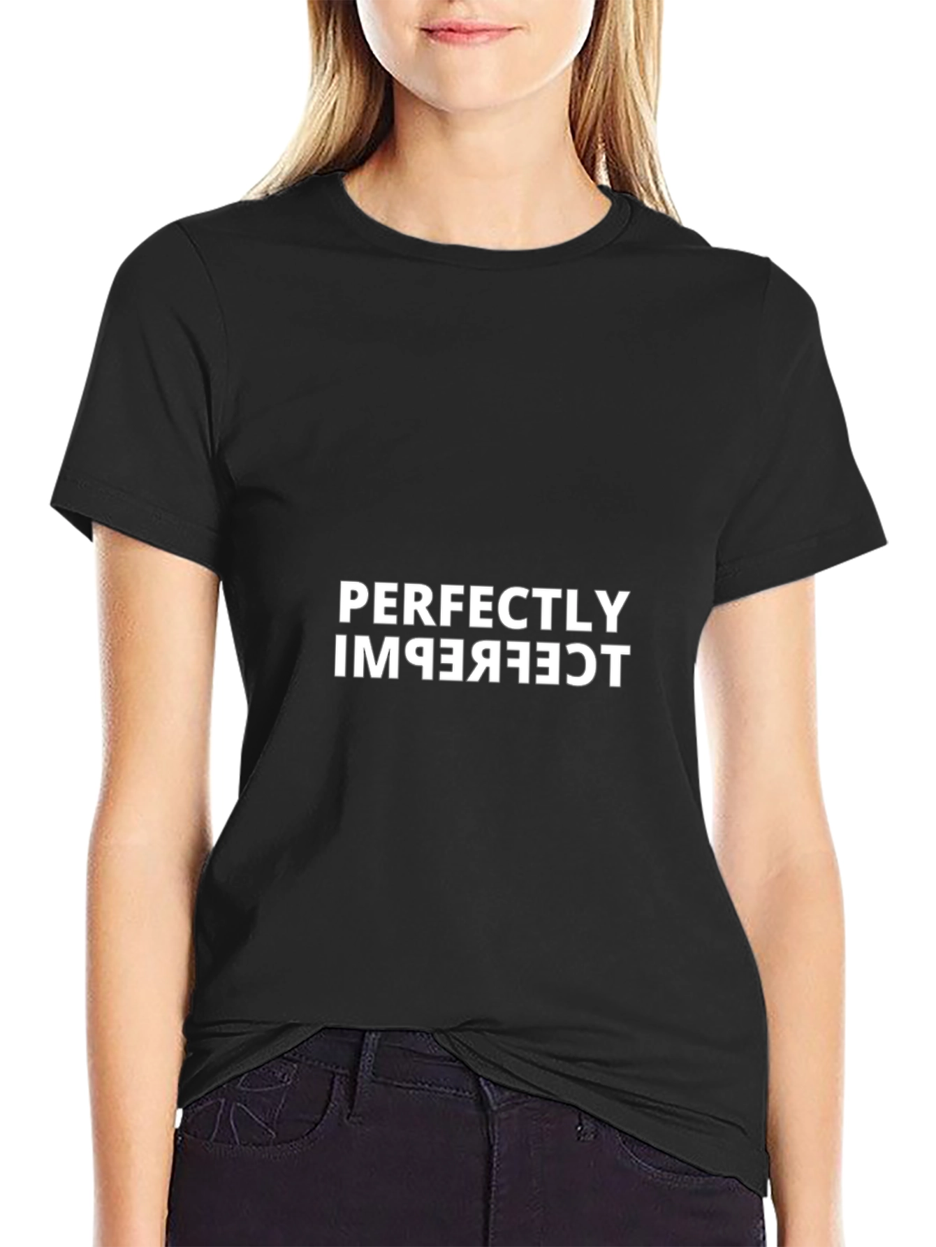 Perfectly Imperfect Black T-Shirt
