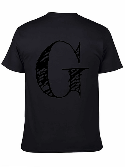 Graphic Tee - Black Shirt with Bold Letter G
