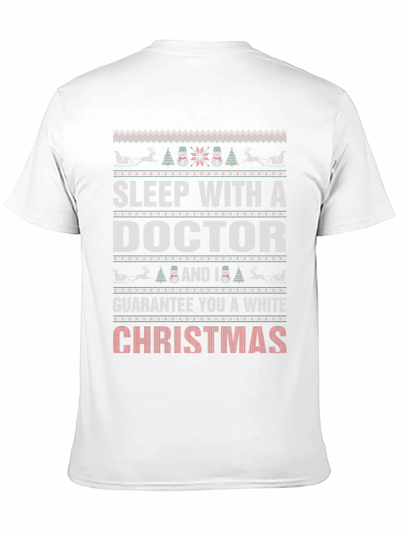 Sleep with a Doctor Christmas Holiday Graphic T-Shirt