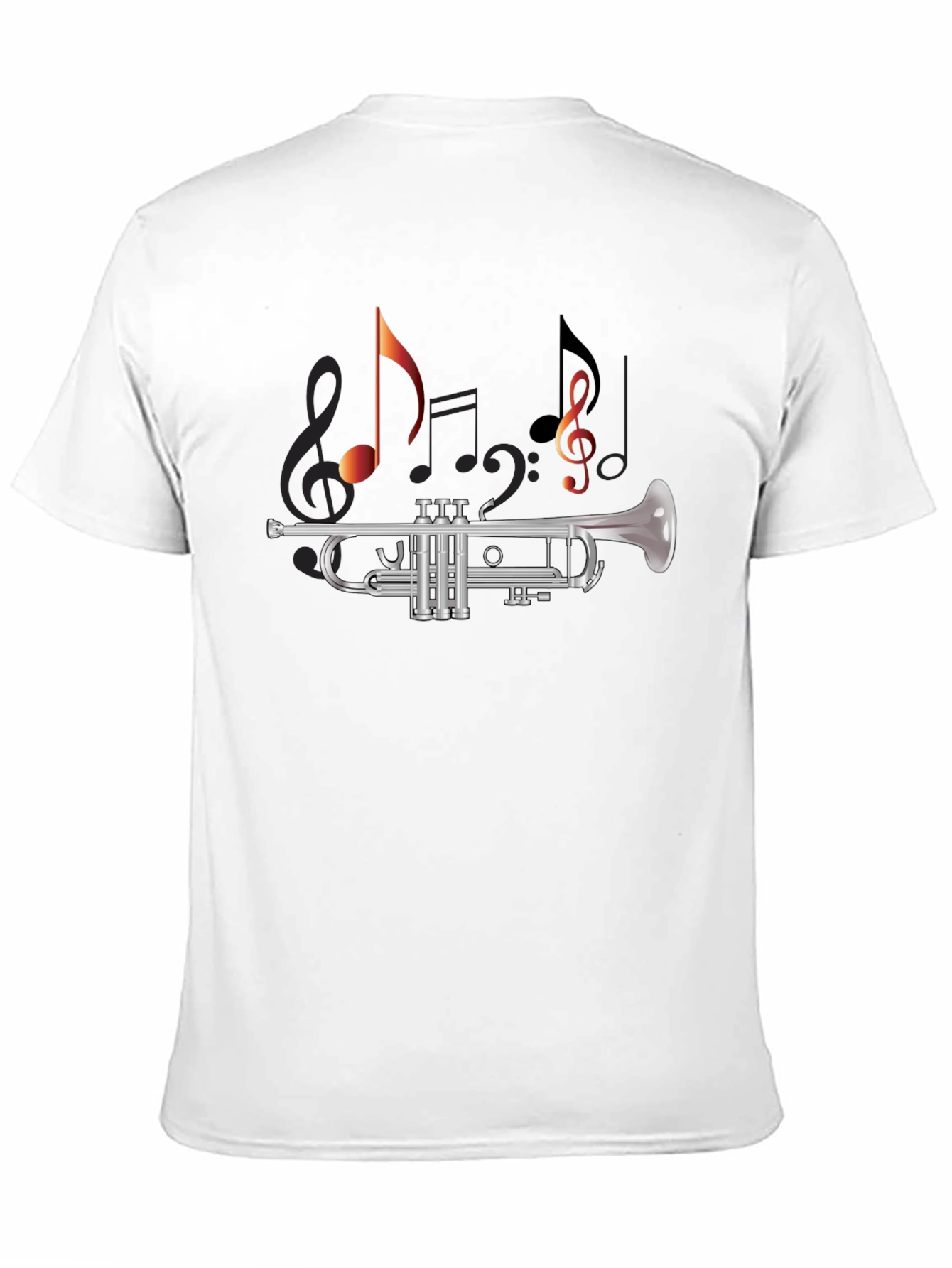 Musical Trumpet T-Shirt - Black Cotton Tee