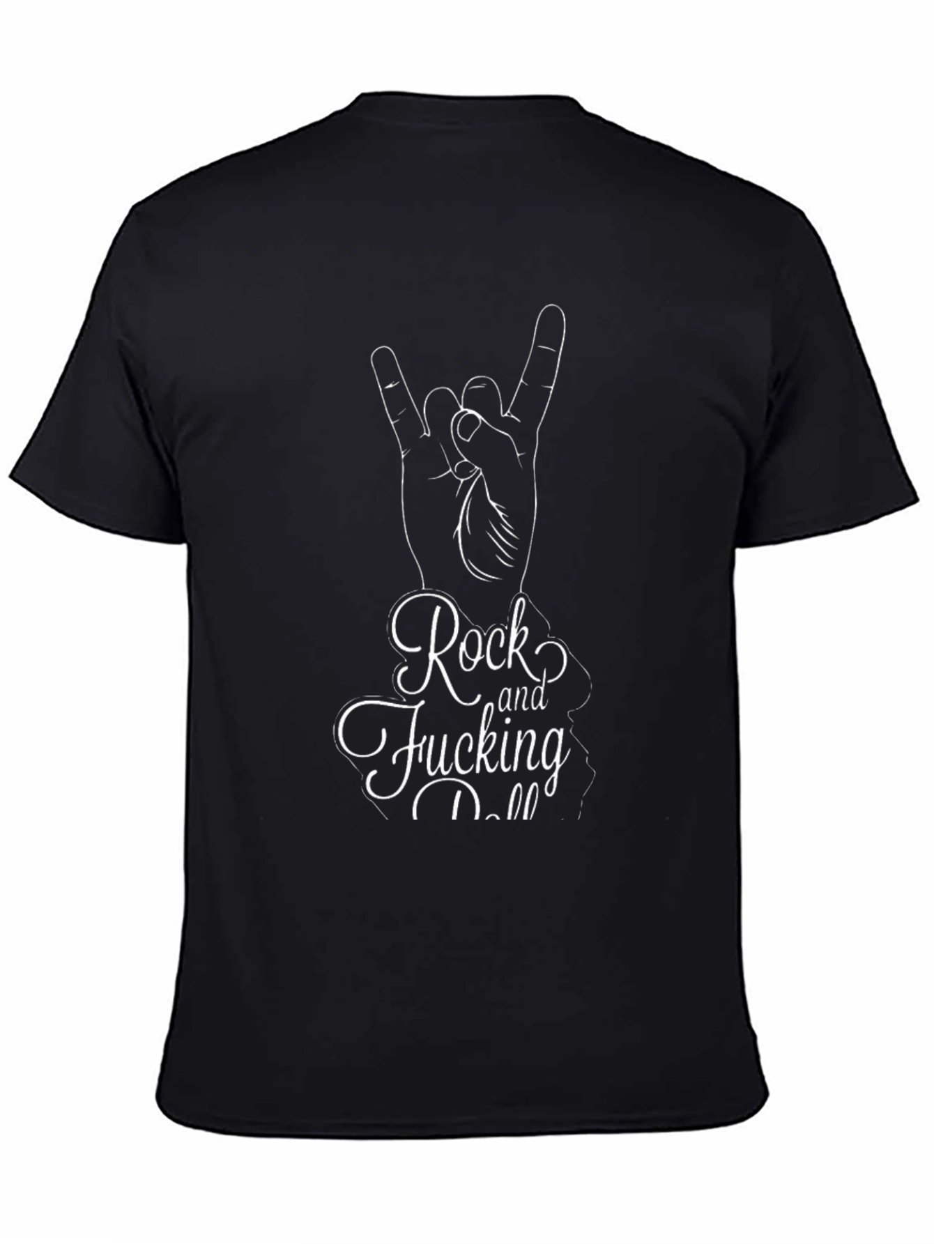 Rock and Fucking Roll Black T-Shirt
