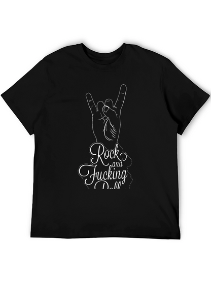 Rock and Fucking Roll Black T-Shirt