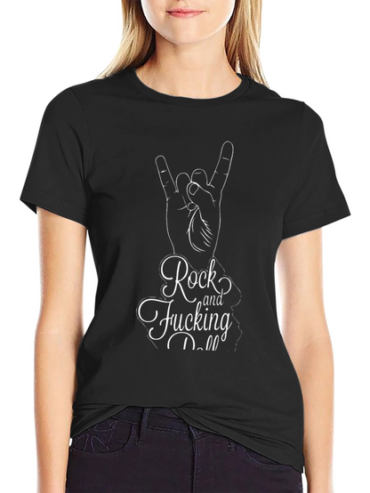 Rock and Fucking Roll Black T-Shirt