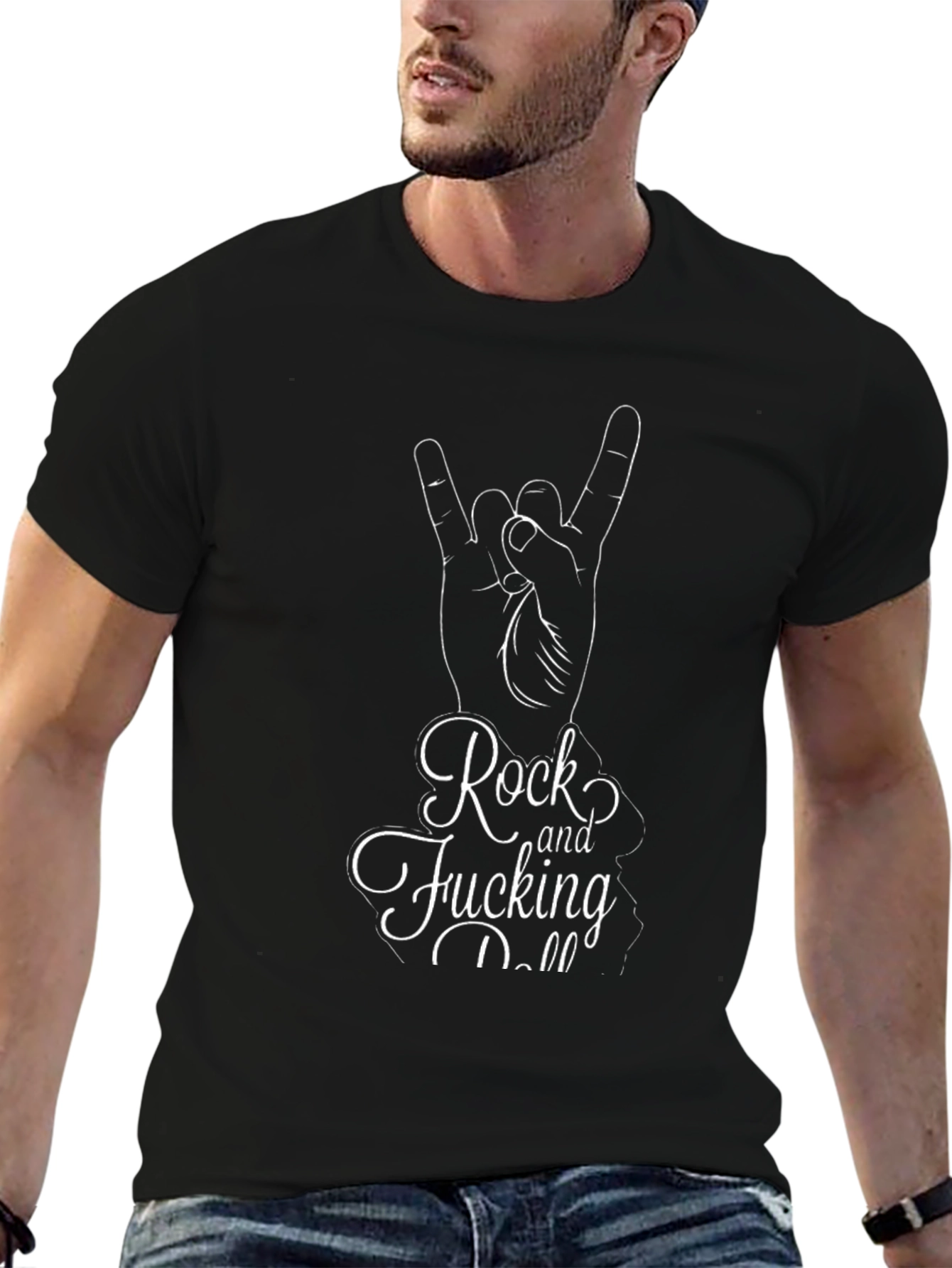 Rock and Fucking Roll Black T-Shirt