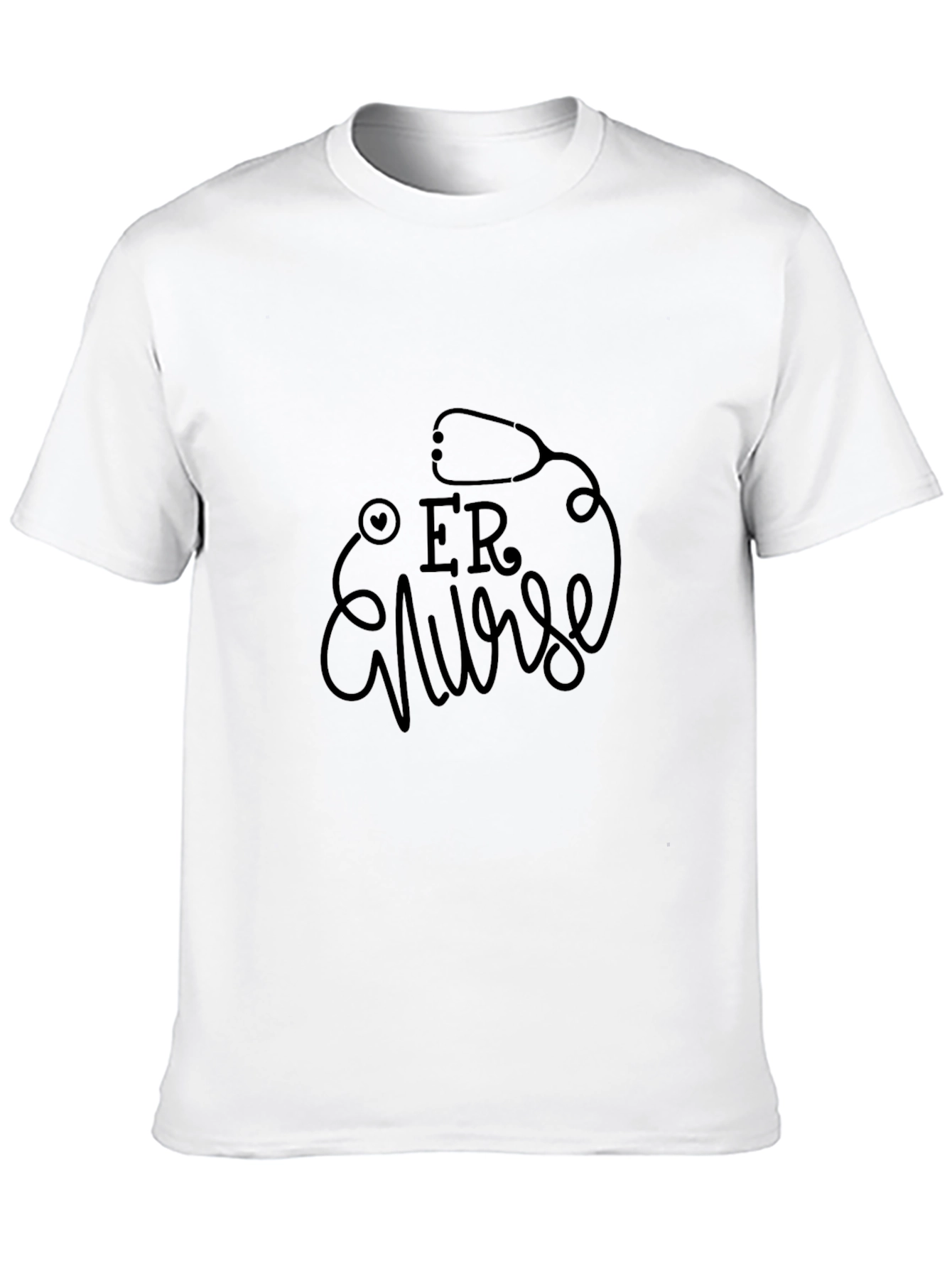 ER Nurse Black Graphic Tee - Medical Apparel