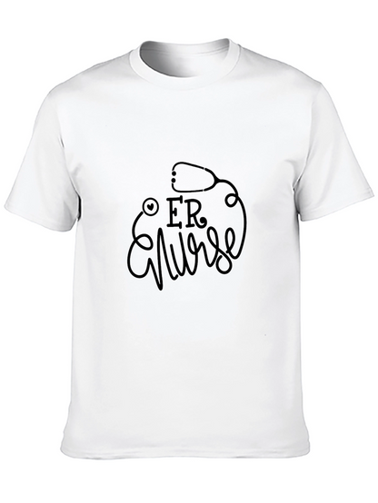 ER Nurse Black Graphic Tee - Medical Apparel