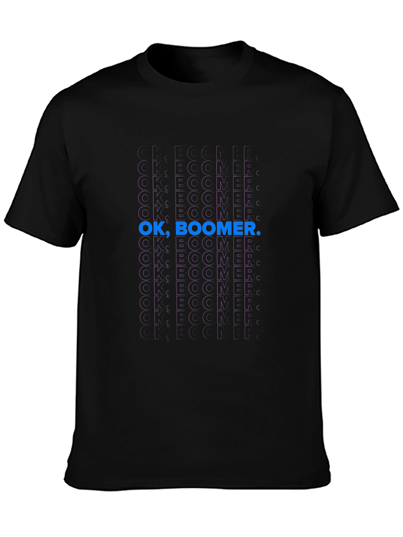 OK Boomer Black Graphic Tee