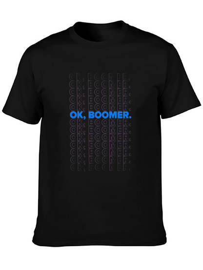 OK Boomer Black Graphic Tee